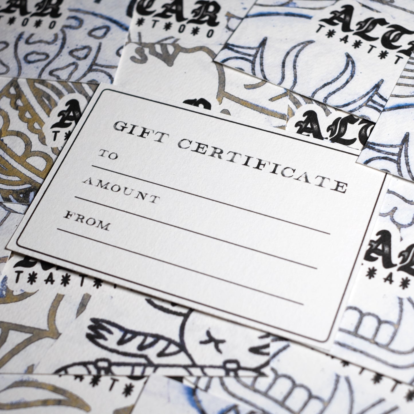 Tattoo Gift Certificate