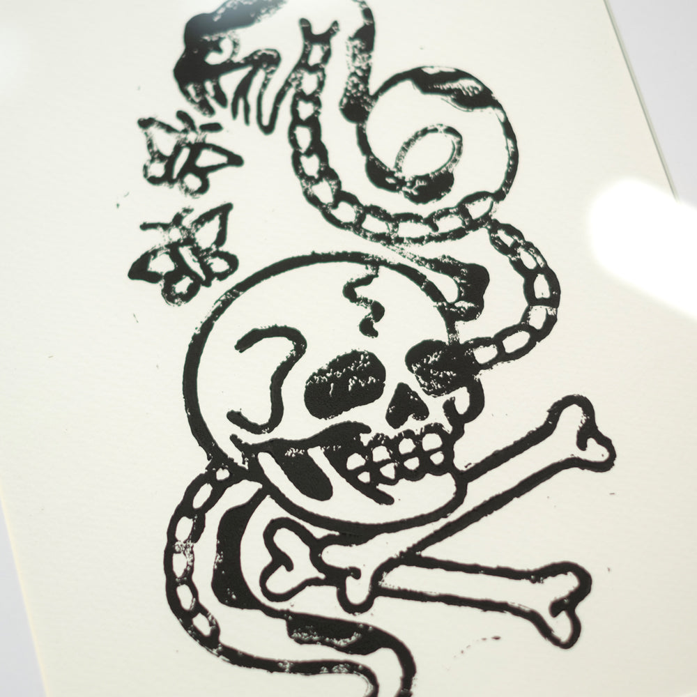 Snake Linocut Print