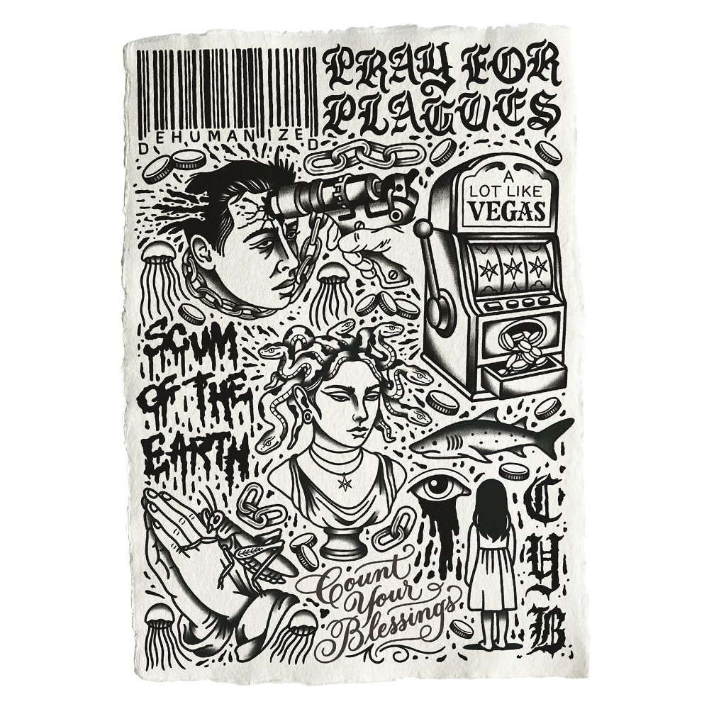 A2 CYB Screen-Printed Cotton Rag Flash Sheet – Collect at Show Only