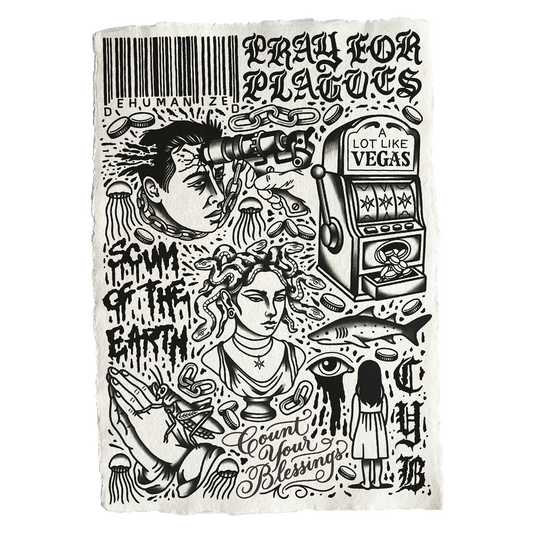A2 CYB Screen-Printed Cotton Rag Flash Sheet – Collect at Show Only